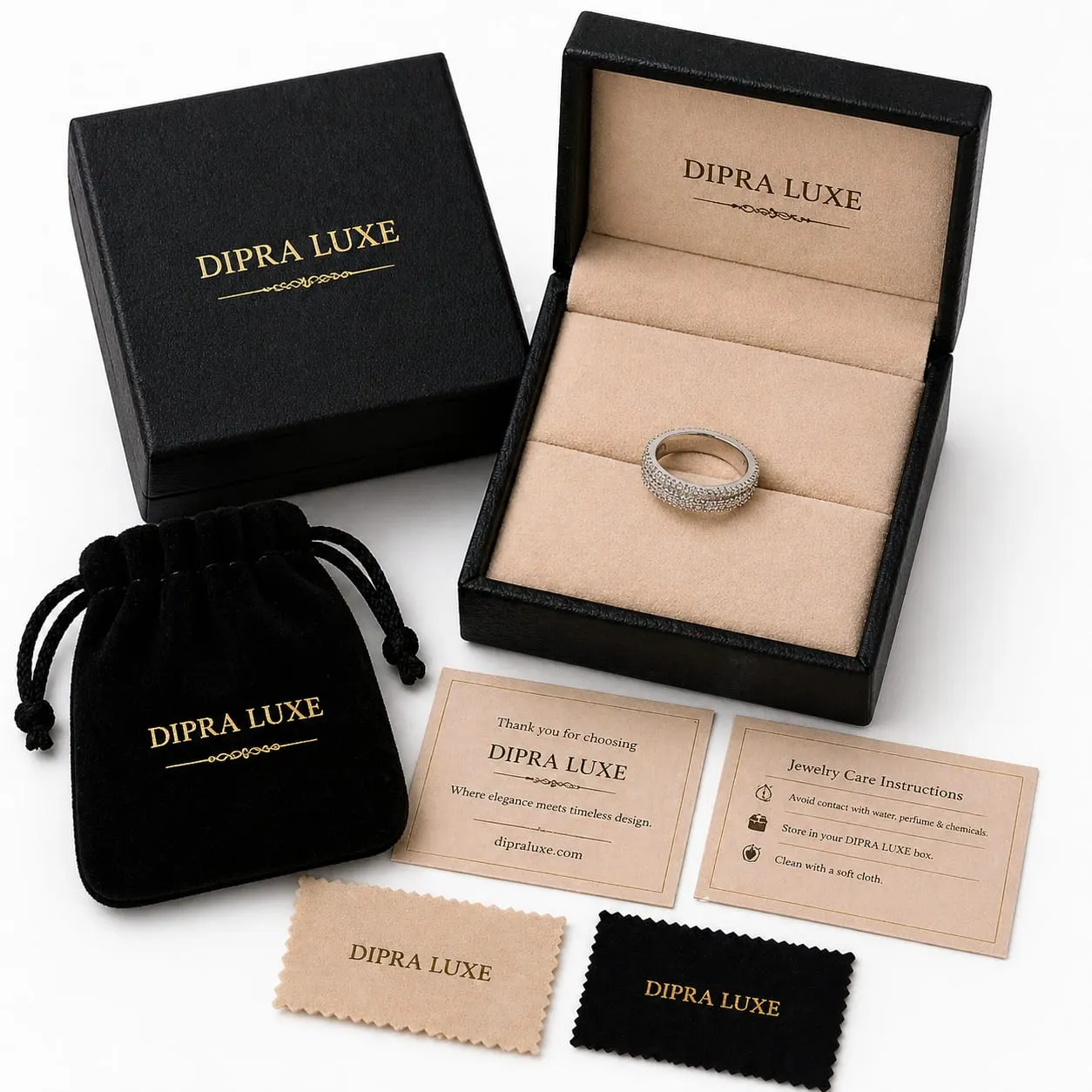 Eterna Shine American Diamond Eternity Ring (Silver Finish, Size 15) - product image 4